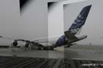 Premier atterrissage de l'A380 à Cointrin (GE) - Mosaïque des photographies utilisées avant retouche